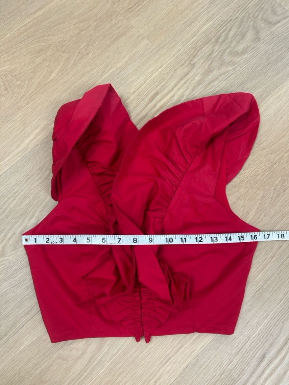 IORANE Ruffle Crop Top S - Picture 4 of 8